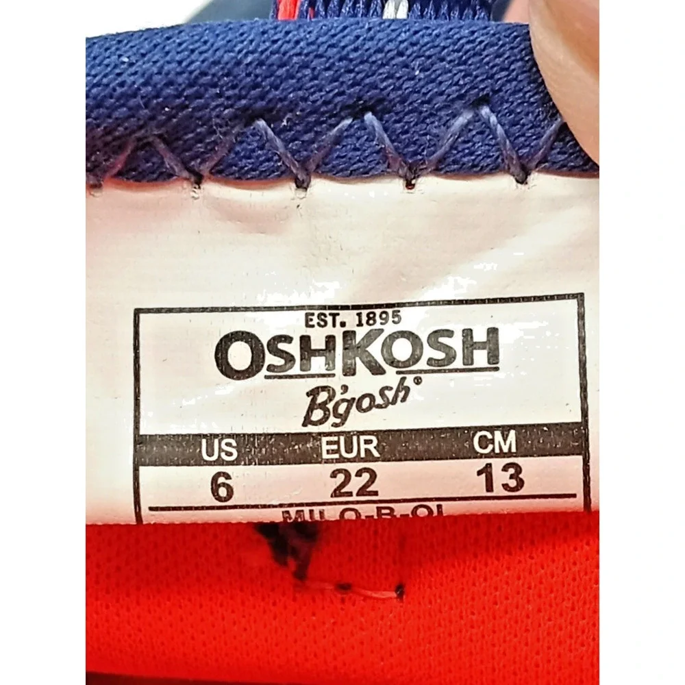 OshKosh B'gosh Sneaker Sandals Toddler Boys' Size 6 Machine Washable Bump Toe